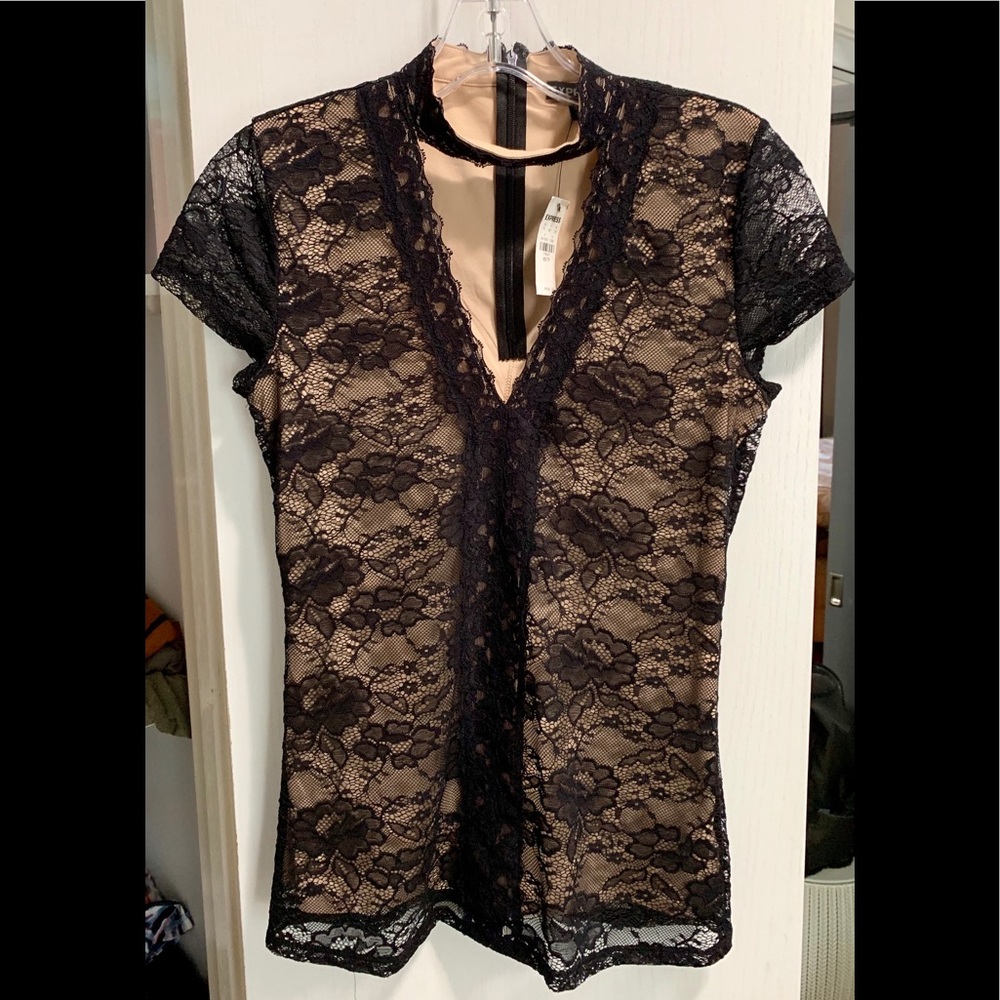 Express Floral Lace Top